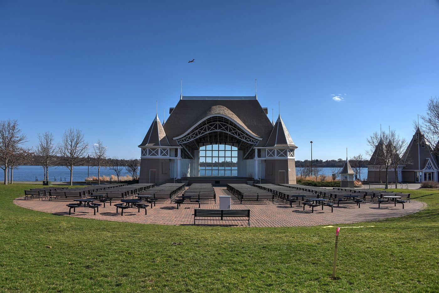 Lake Harriet Bandshell and lawn seating
